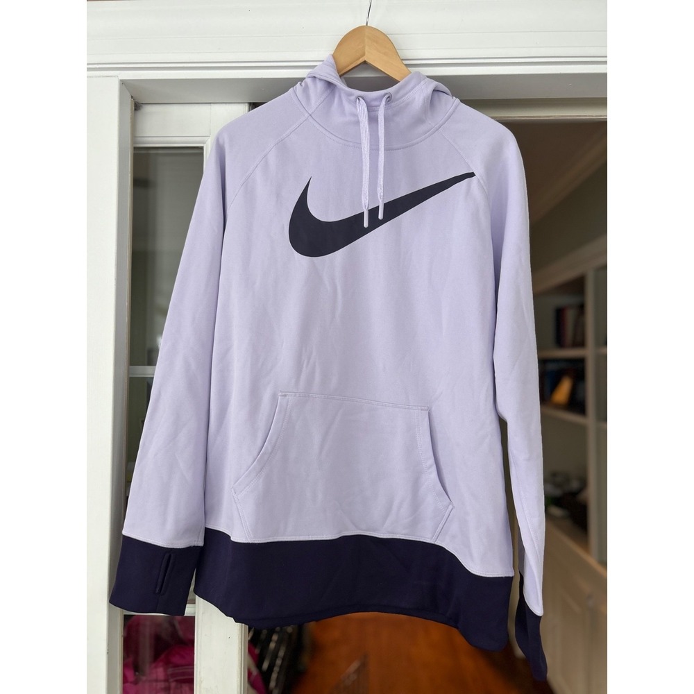 NWT Nike Therma Fit Lilac Purple Hoodie Hooded Sweatshirt Size XL